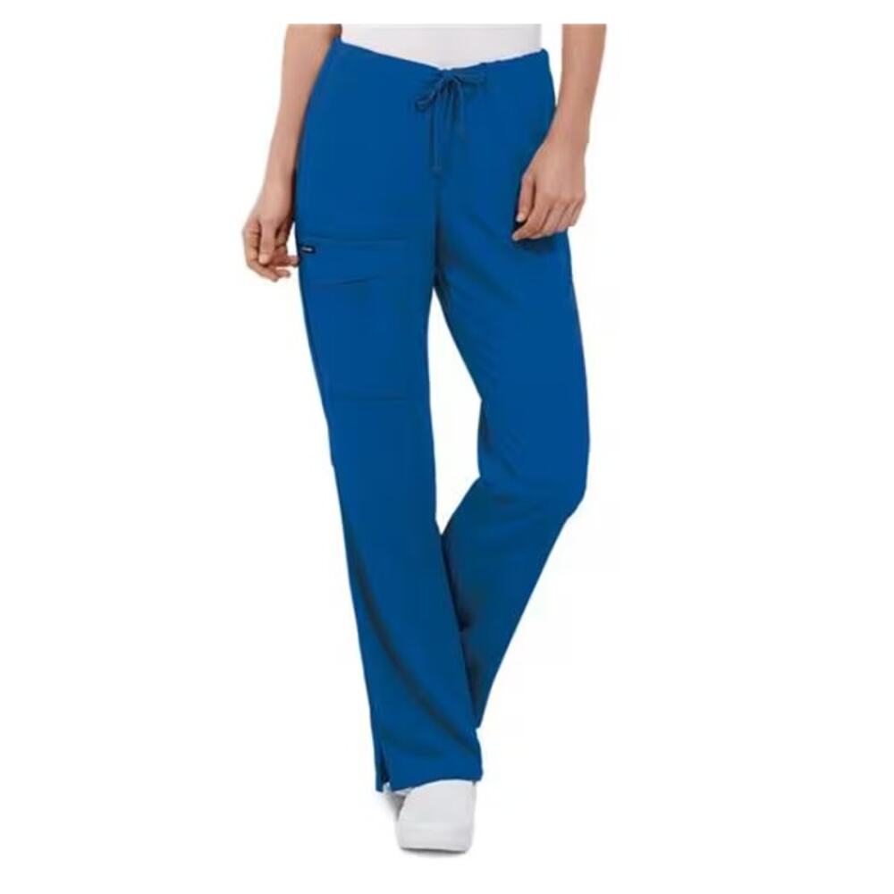 Jockey Maximum Comfort Scrub Pants Royale Blue Regular Medium M Cargo 2249